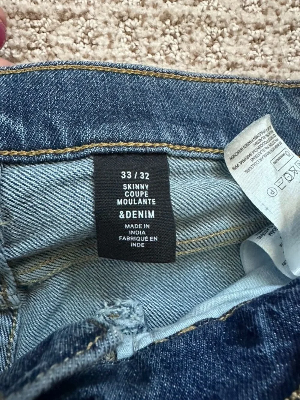 H&M Dark Wash Straight Jeans